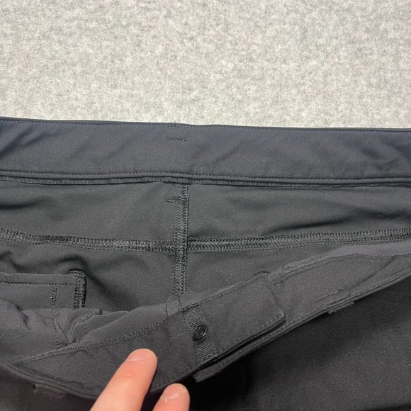 Lululemon Pants Mens 34x31 Black Chino ABC Pant Classic Mid Rise Four Way Stretc - Picture 9 of 11